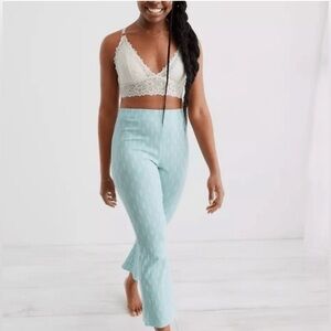 NWT Aerie Ribbed Cropped Flare Lounge Pants